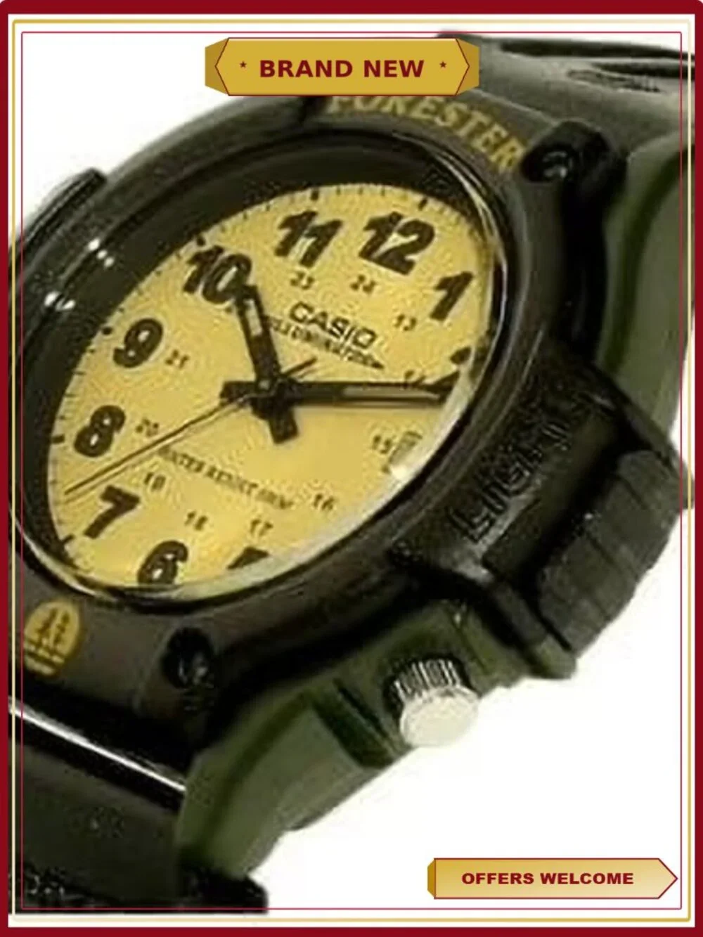 Men's Sport Cloth Analog Watch 100m Water Resistant